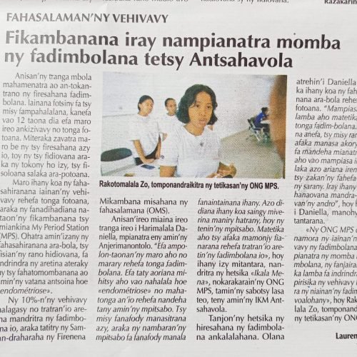 NGO that teaches menstruation